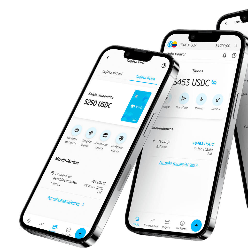 VIIO Business app on smartphones