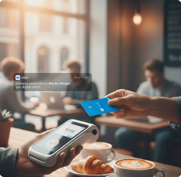 Pensada para tu día a día. Úsala en restaurantes, tiendas y comercios físicos. Si viajas, llévala contigo para pagar y retirar en cualquier lugar.