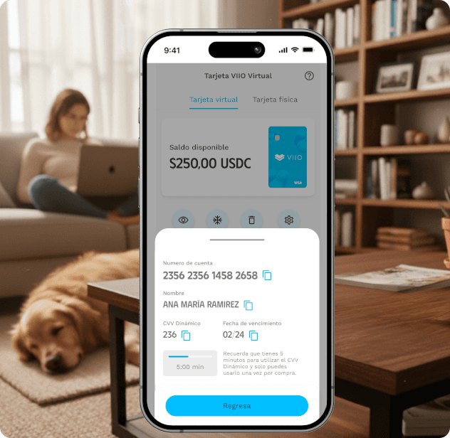 Perfect for subscriptions and online purchases. Create your virtual card in the app and start using it instantly.