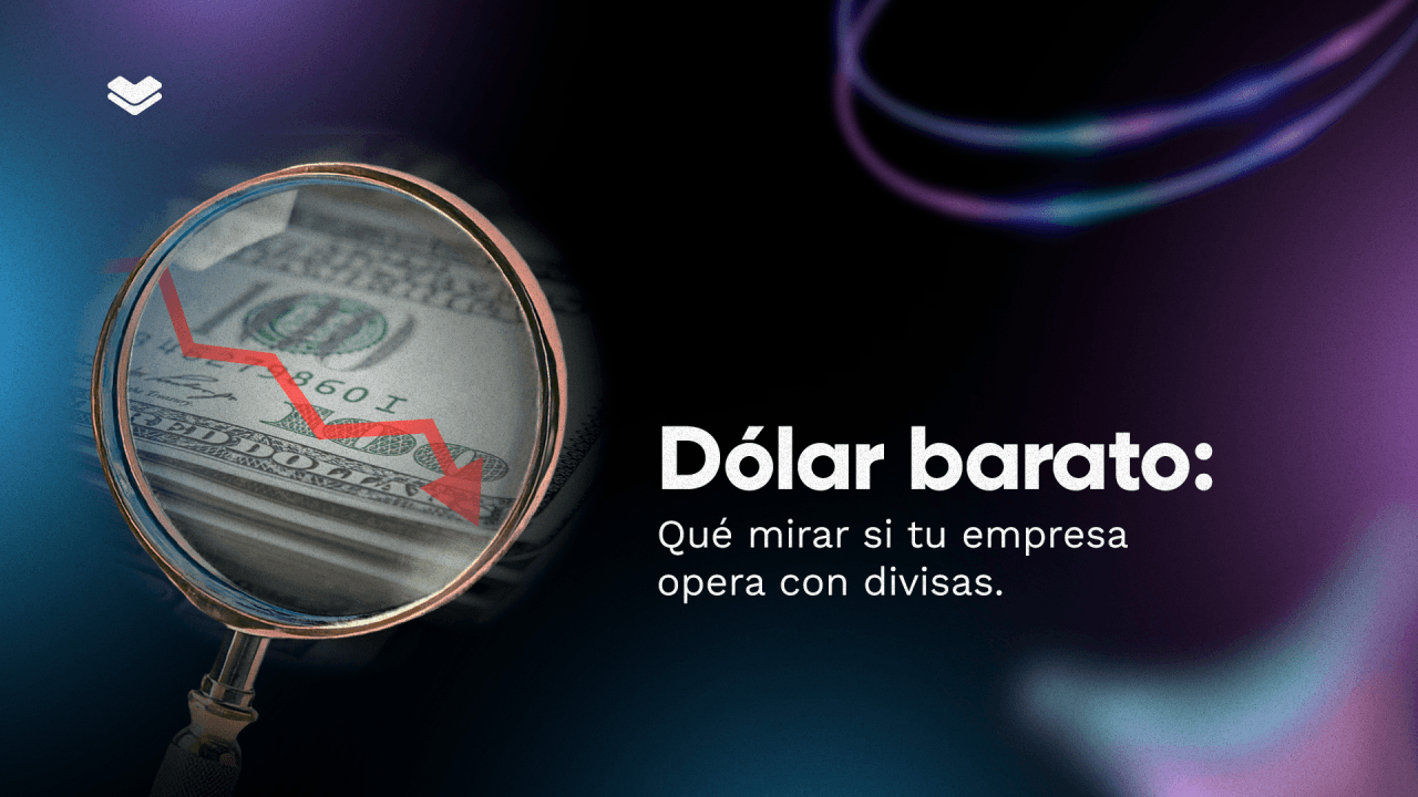 Magnifying glass over a $100 bill with a red downward arrow